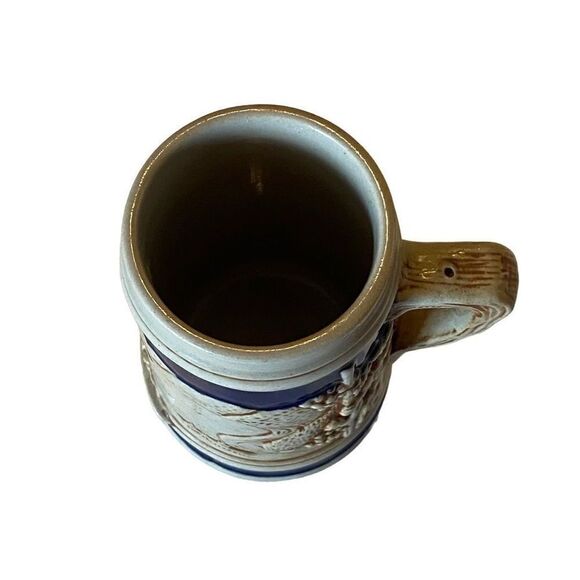 Vtg German Beer Stein LORELEY- 4 3/4” tall-HANDPAINTED No Lid - Picture 6 of 11